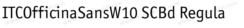 ITCOfficinaSansW10 SCBd RegularITCO字体转换